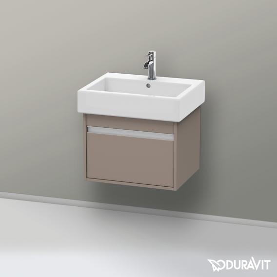 Duravit Ketho 梳妝台搭配 1 個拉出式隔層 霧面玄武岩