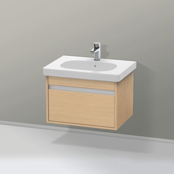 Duravit Ketho vanity unit with 1 pull-out compartment natural oak