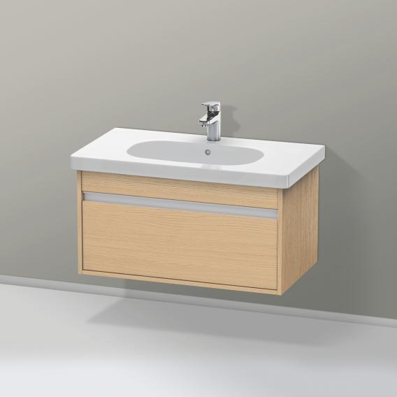 Duravit Ketho vanity unit with 1 pull-out compartment natural oak