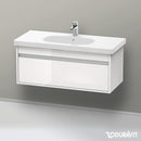 Duravit Ketho vanity unit with 1 pull-out compartment white high gloss