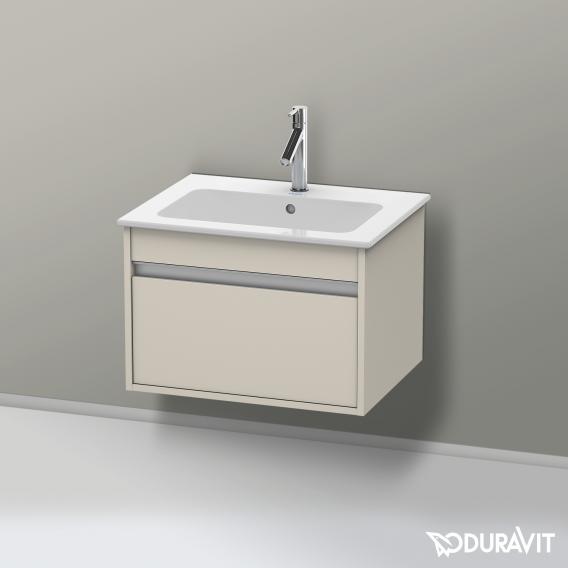 Duravit Ketho vanity unit with 1 pull-out compartment matt taupe