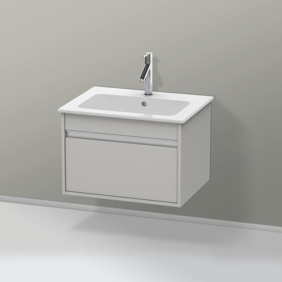 Duravit Ketho vanity unit with 1 pull-out compartment matt concrete grey