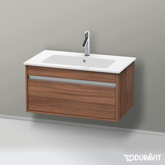 Duravit Ketho 梳妝台搭配 1 個拉出式隔層天然胡桃木