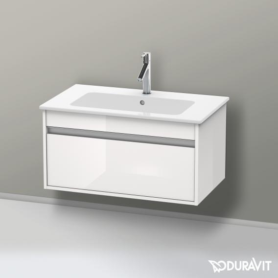 Duravit Ketho 梳妝台搭配 1 個拉出式隔層白色高光