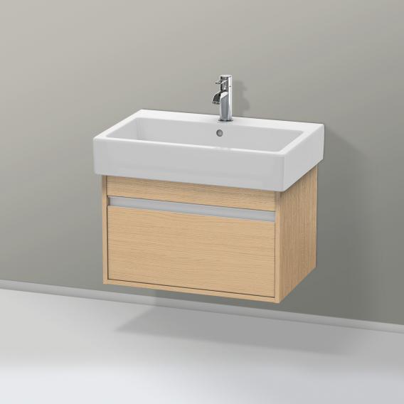 Duravit Ketho vanity unit with 1 pull-out compartment natural oak