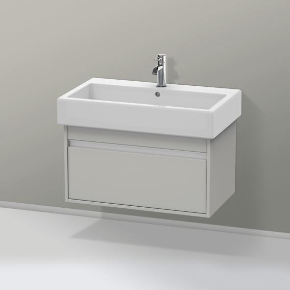 Duravit Ketho vanity unit with 1 pull-out compartment matt concrete grey