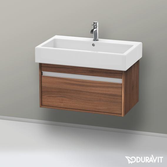 Duravit Ketho 梳妝台搭配 1 個拉出式隔層天然胡桃木