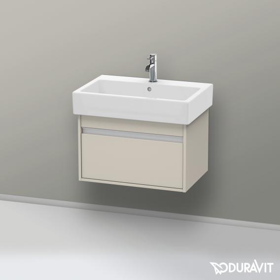 Duravit Ketho vanity unit with 1 pull-out compartment matt taupe