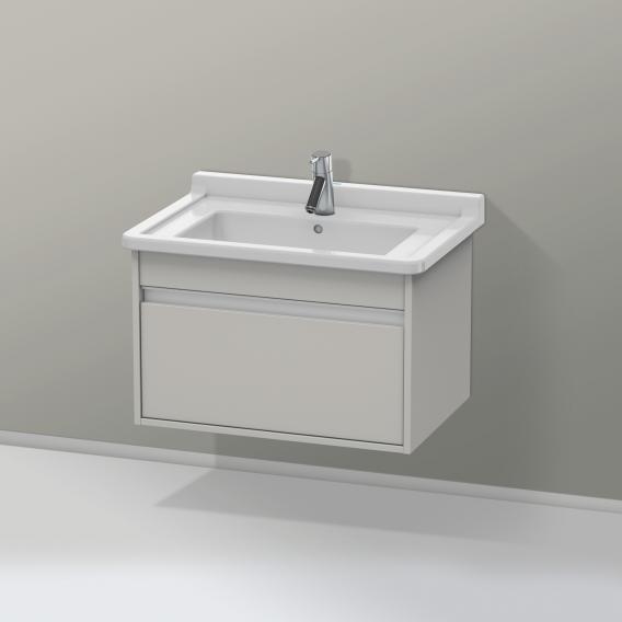 Duravit Ketho vanity unit with 1 pull-out compartment matt concrete grey