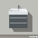 Duravit Ketho vanity unit with 2 pull-out compartments
