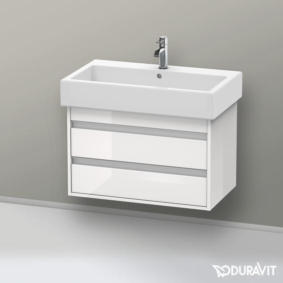 Duravit Ketho 梳妝台配有 2 個拉出式隔層