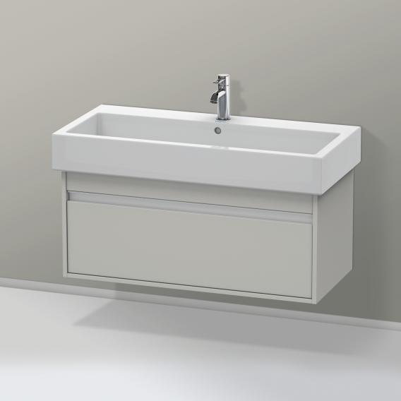 Duravit Ketho vanity unit with 1 pull-out compartment matt concrete grey