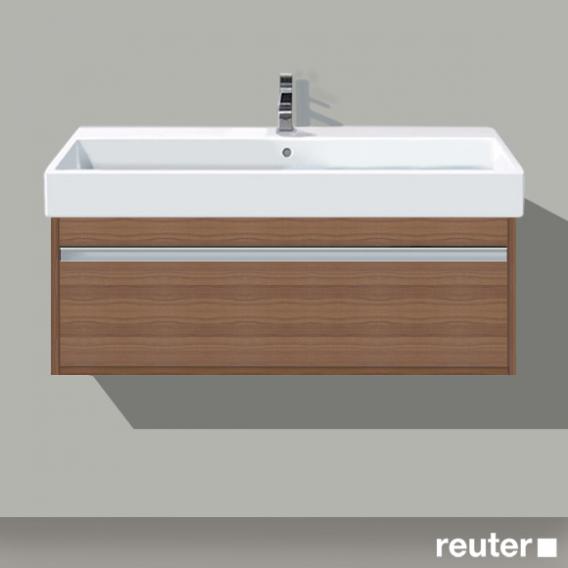 Duravit Ketho vanity unit with 1 pull-out compartment natural walnut