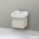 Duravit Ketho vanity unit with 1 pull-out compartment matt taupe