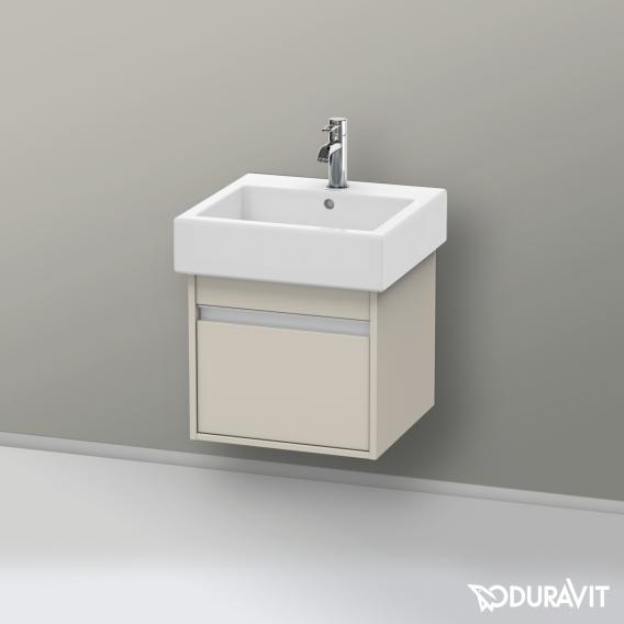 Duravit Ketho vanity unit with 1 pull-out compartment matt taupe