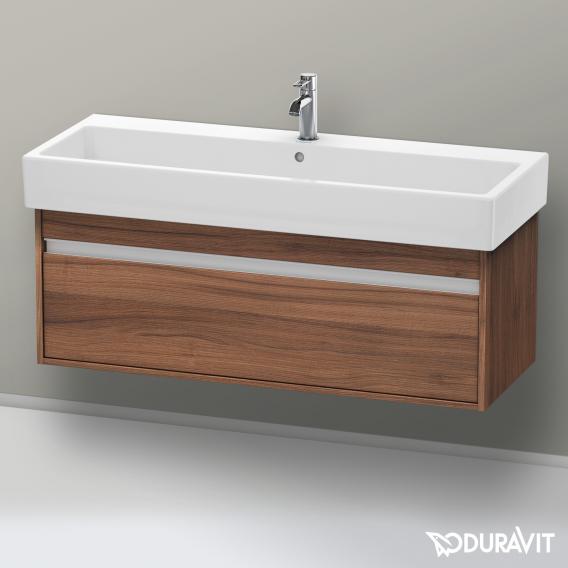 Duravit Ketho 梳妝台搭配 1 個拉出式隔層天然胡桃木