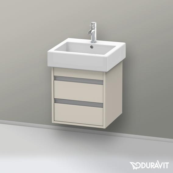 Duravit Ketho 梳妝台配有 2 個拉出式隔層