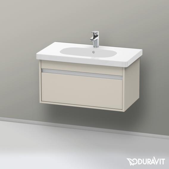 Duravit Ketho vanity unit with 1 pull-out compartment matt taupe