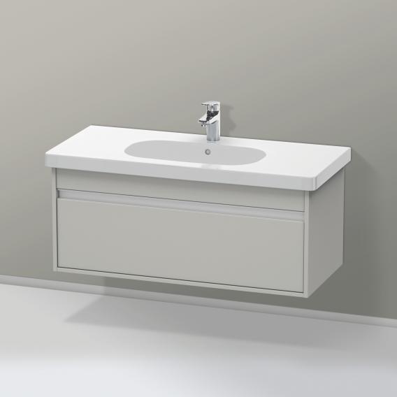 Duravit Ketho vanity unit with 1 pull-out compartment matt concrete grey