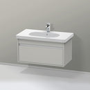 Duravit Ketho vanity unit with 1 pull-out compartment matt concrete grey