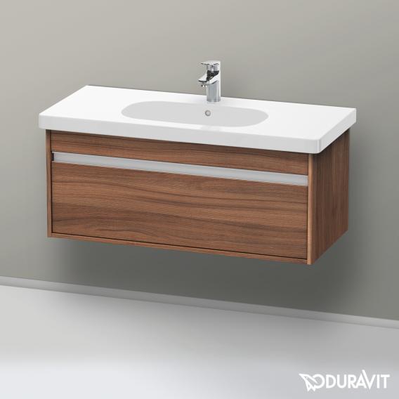 Duravit Ketho 梳妝台搭配 1 個拉出式隔層天然胡桃木