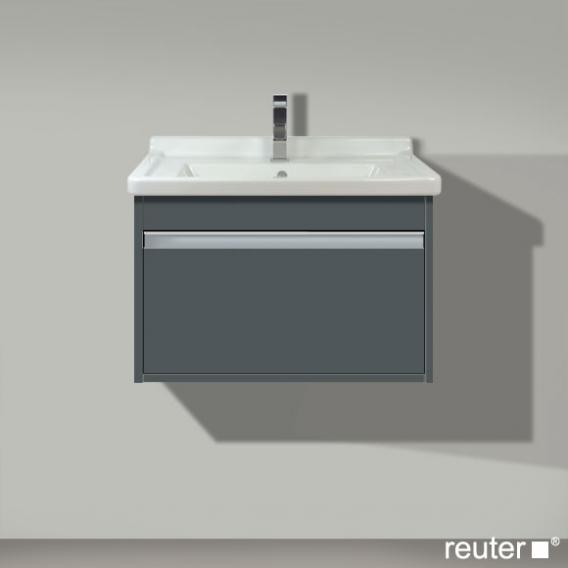 Duravit Ketho vanity unit with 1 pull-out compartment matt graphite