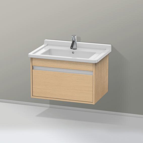 Duravit Ketho vanity unit with 1 pull-out compartment natural oak