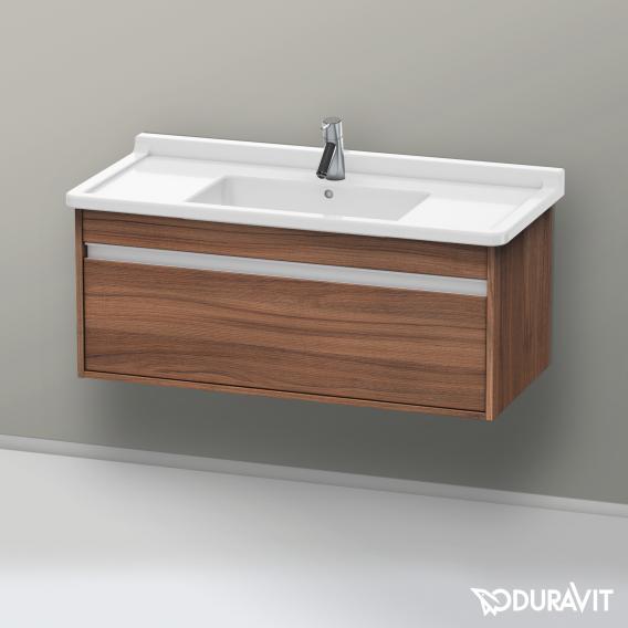 Duravit Ketho 梳妝台搭配 1 個拉出式隔層天然胡桃木