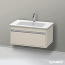 Duravit Ketho vanity unit with 1 pull-out compartment matt taupe
