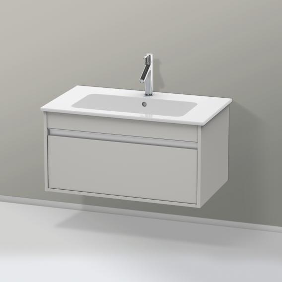 Duravit Ketho vanity unit with 1 pull-out compartment matt concrete grey