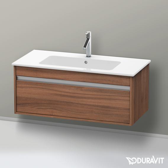 Duravit Ketho vanity unit with 1 pull-out compartment natural walnut