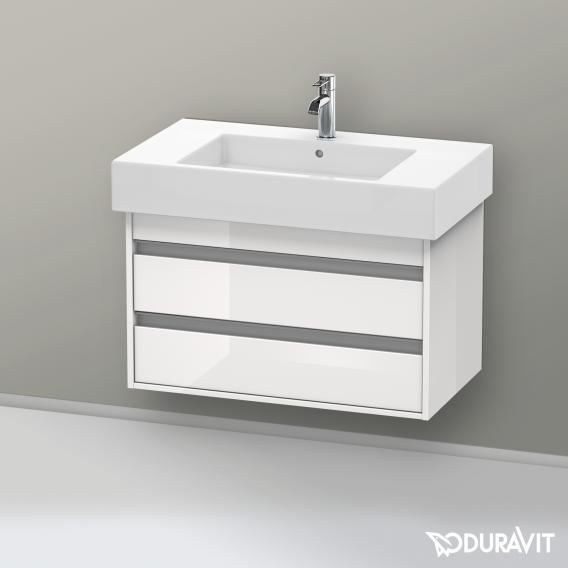 Duravit Ketho 梳妝台配有 2 個拉出式隔層