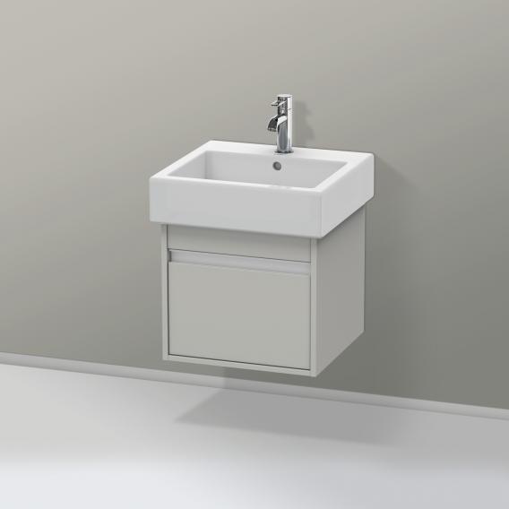 Duravit Ketho vanity unit with 1 pull-out compartment matt concrete grey