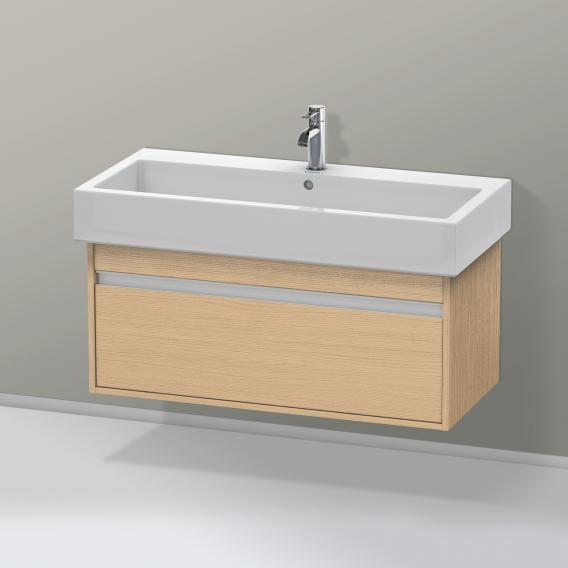 Duravit Ketho vanity unit with 1 pull-out compartment natural oak