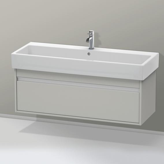 Duravit Ketho vanity unit with 1 pull-out compartment matt concrete grey