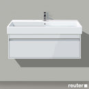 Duravit Ketho vanity unit with 1 pull-out compartment white high gloss