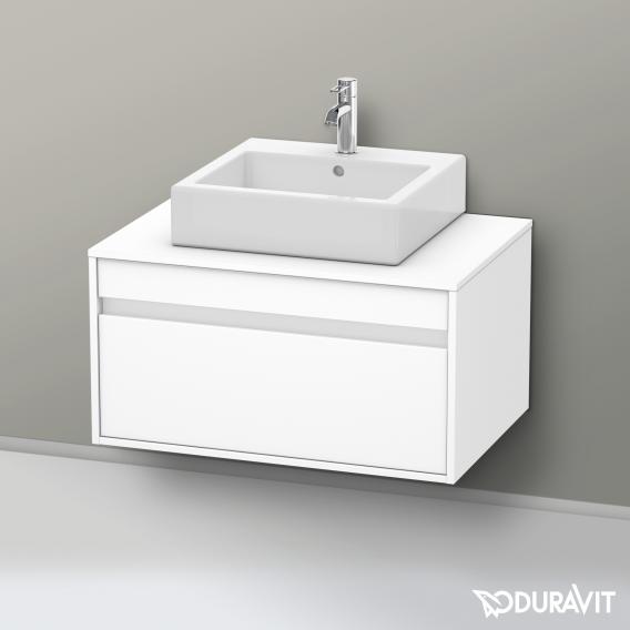 Duravit Ketho 盥洗盆單元，不含切口，適用於台上盆