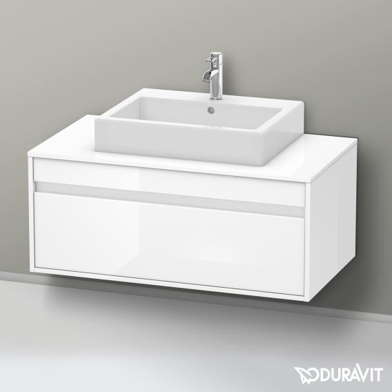 Duravit Ketho 盥洗盆單元，不含切口，適用於台上盆