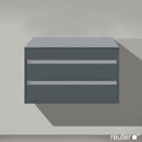 Duravit Ketho vanity unit with 2 pull-out compartments without cut-out for countertop basin