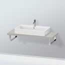 Duravit L-Cube countertop for 1 countertop basin / drop-in basin Compact matt concrete grey