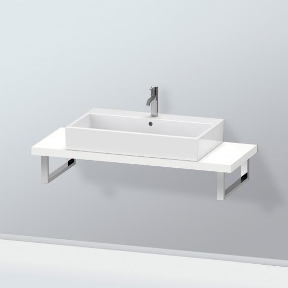 Duravit L-Cube 檯面，適用於 1 個檯面盆/嵌入式盆 緊湊型霧面白色