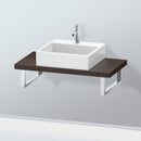 Duravit L-Cube countertop for 1 countertop basin / drop-in basin Compact brushed walnut