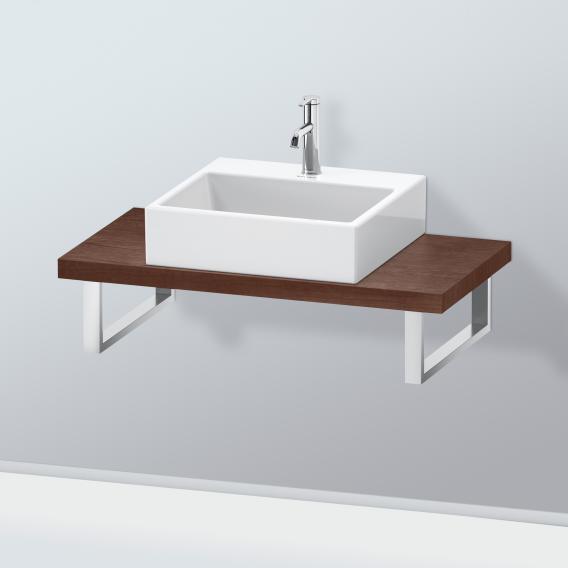 Duravit L-Cube 檯面，適用於 1 個檯面盆/嵌入式盆 緊湊型美國胡桃木