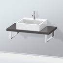 Duravit L-Cube countertop for 1 countertop basin / drop-in basin Compact matt graphite