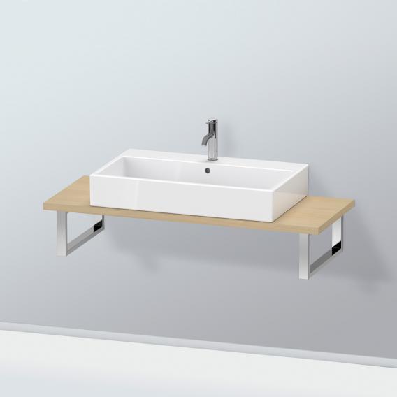 Duravit L-Cube 檯面，適用於 1 個檯面盆/嵌入式盆 緊湊型地中海橡木