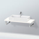 Duravit L-Cube 檯面，適用於 1 個檯面盆/嵌入式盆 小型白色高光