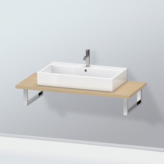 Duravit L-Cube 檯面，適用於 1 個檯面盆/嵌入式盆 地中海橡木