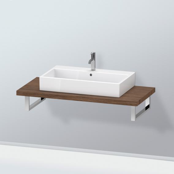 Duravit L-Cube 檯面適用於 1 個檯面盆/嵌入式盆深胡桃木