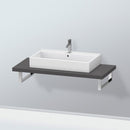 Duravit L-Cube countertop for 1 countertop basin / drop-in basin matt graphite