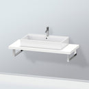 Duravit L-Cube countertop for 1 countertop basin / drop-in basin matt white